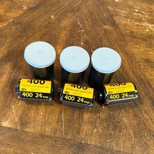 3 rolls of Kodak 400 35mm Color Film with Canisters brand new